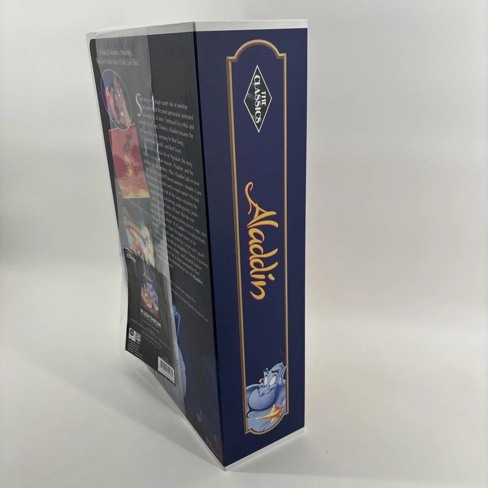 Disney's Aladdin Retro VHS Boxed Silk Classic Throw Blanket Brand New Sealed